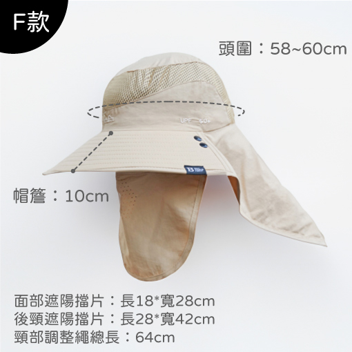 摺疊遮陽帽 全面防曬遮陽款